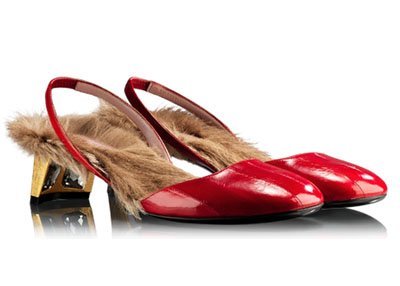 Zapatos Arielle con pelo de Gucci